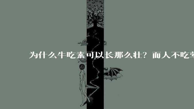 为什么牛吃素可以长那么壮？而人不吃荤就不行？