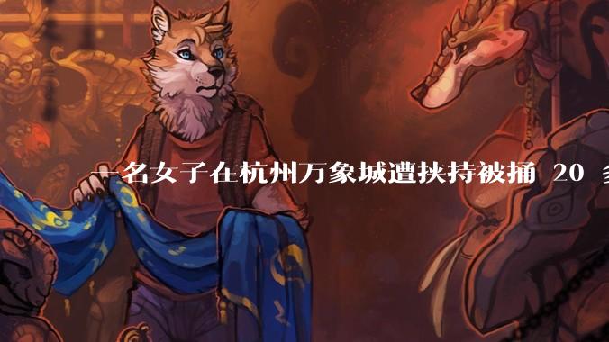 一名女子在杭州万象城遭挟持被捅 20 多刀，隆胸***体救了一命，这反映出哪些公安系统的问题？